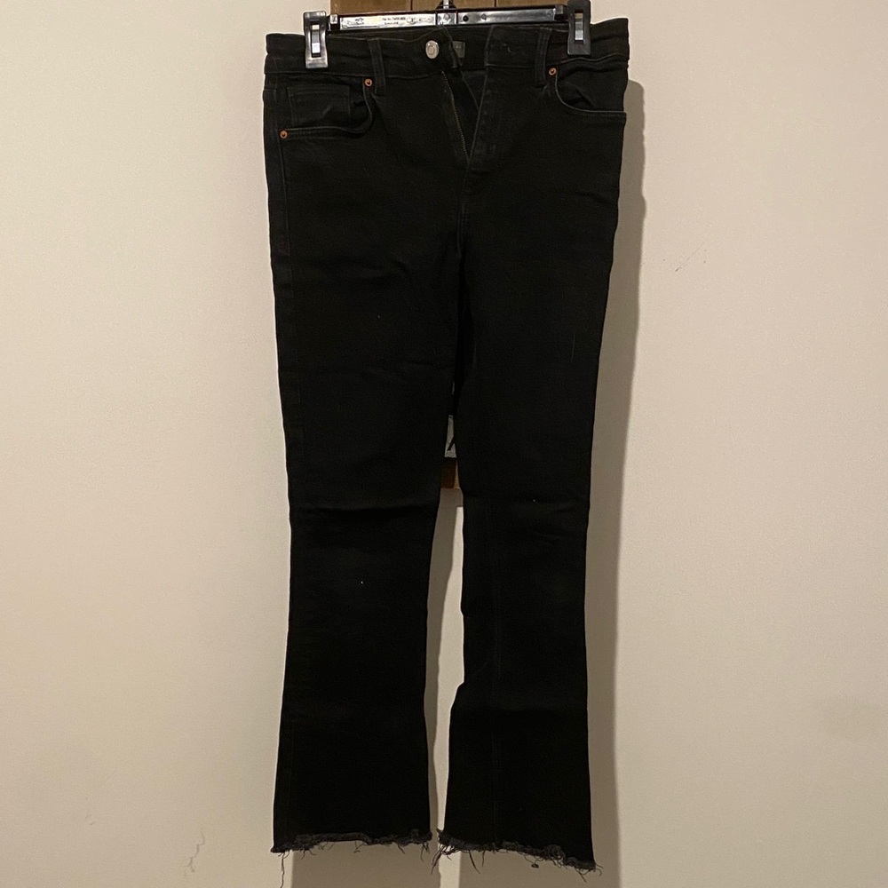 Denim&Co Classic Black Flare Jeans